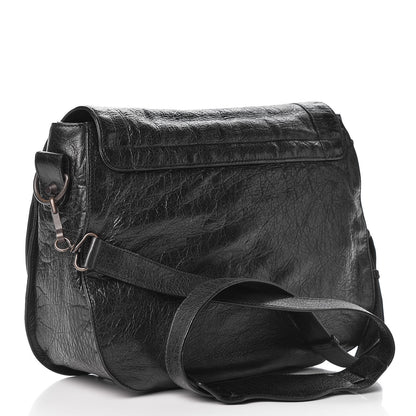 Balenciaga Agneau Classic Hardware Neo Folk Messenger Black 4 of 19