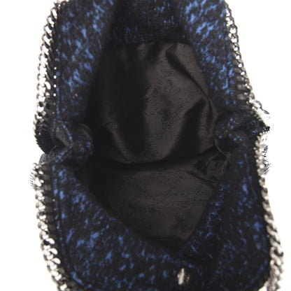 Stella McCartney Tweed Small Falabella Fold Over Tote Royal Blue 5 of 9