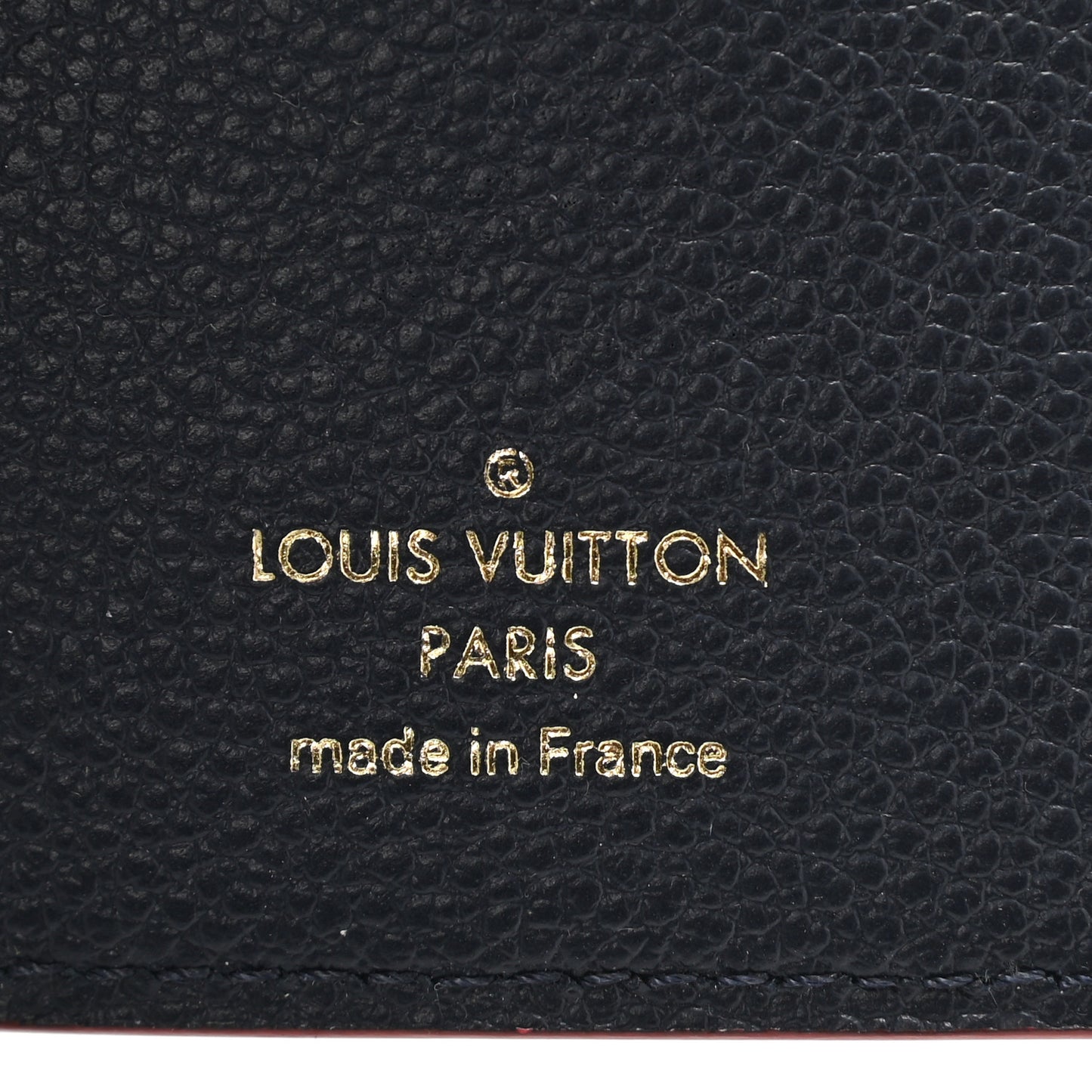 Empreinte Victorine Wallet Marine Rouge