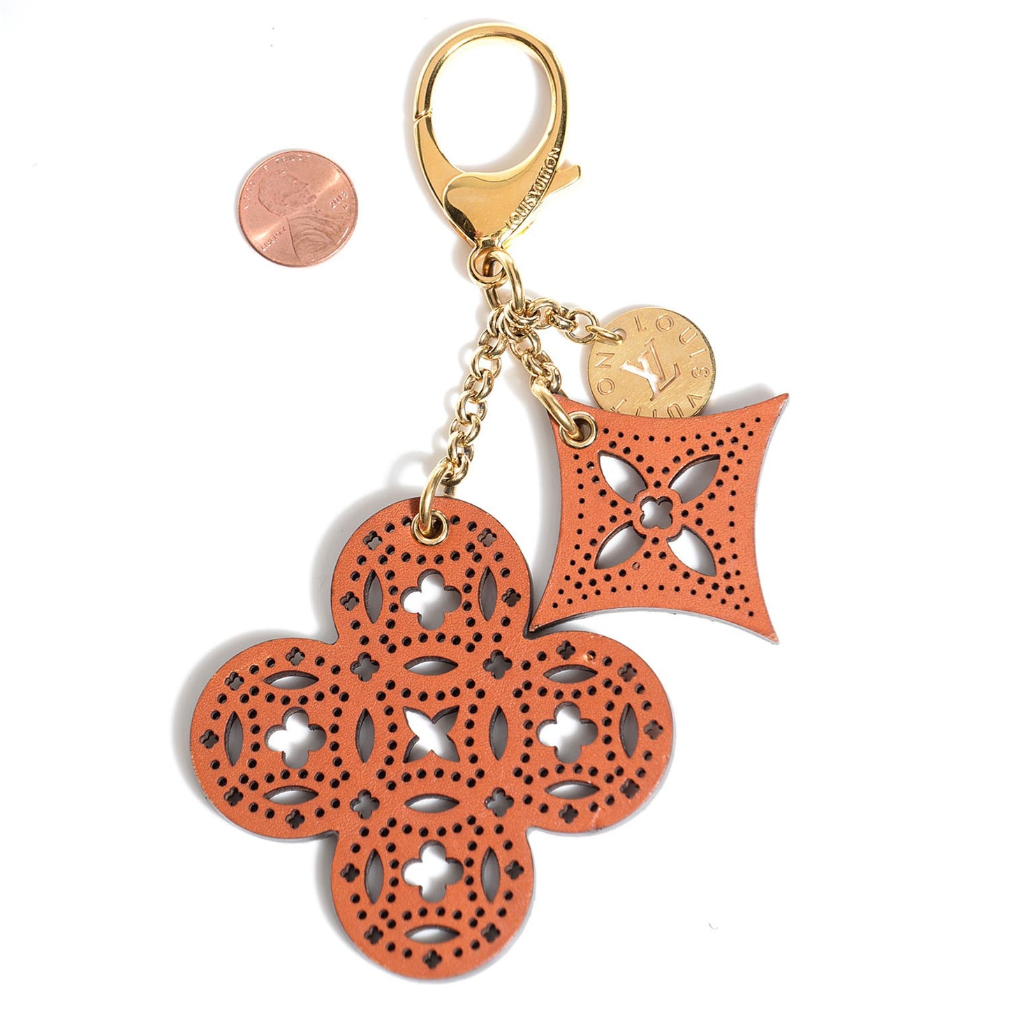 Perforated Arabesque Bag Charm