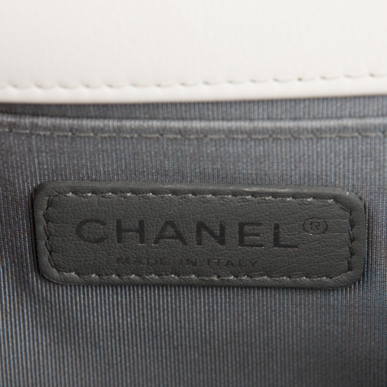 Chanel Calfskin Stitched Medium Boy Flap White 6 of 8