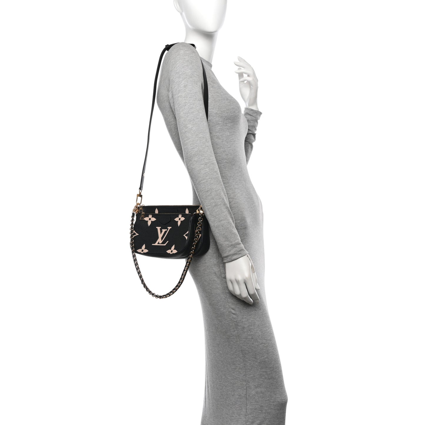 Empreinte Monogram Giant Multi Pochette Accessories Black Beige