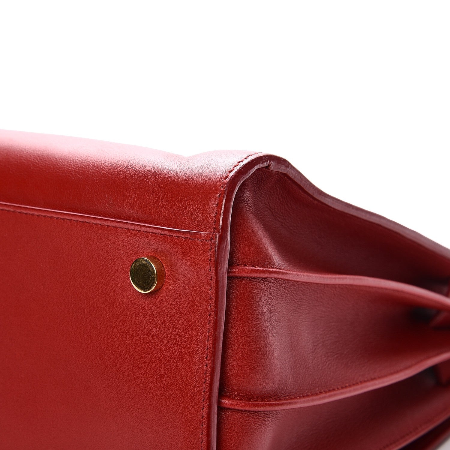 Saint Laurent Grained Calfskin Small Sac De Jour Lipstick Red 12 of 12