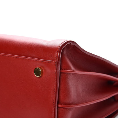 Saint Laurent Grained Calfskin Small Sac De Jour Lipstick Red 12 of 12