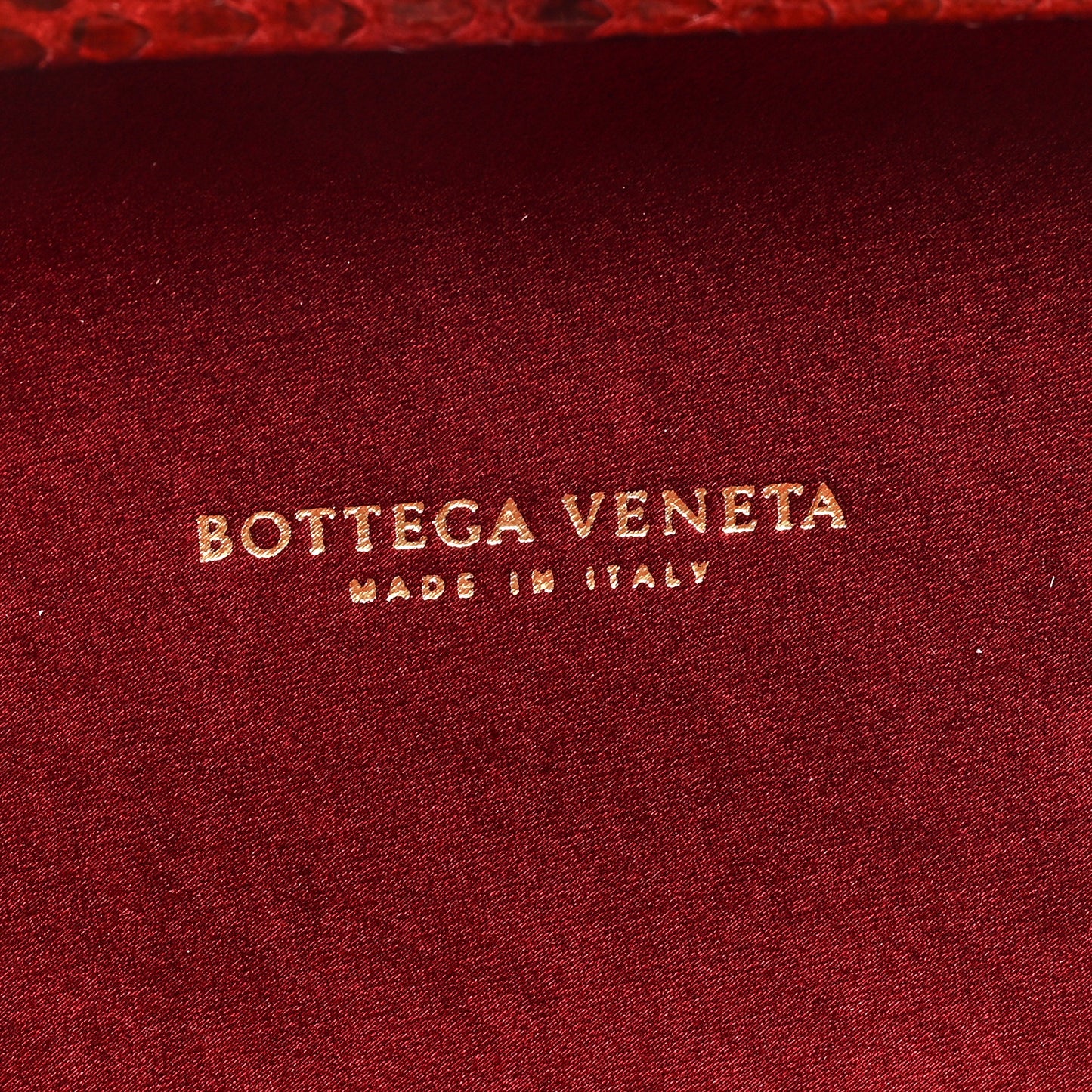 Satin Intreccio Impero Ayers Chain Knot Clutch Red