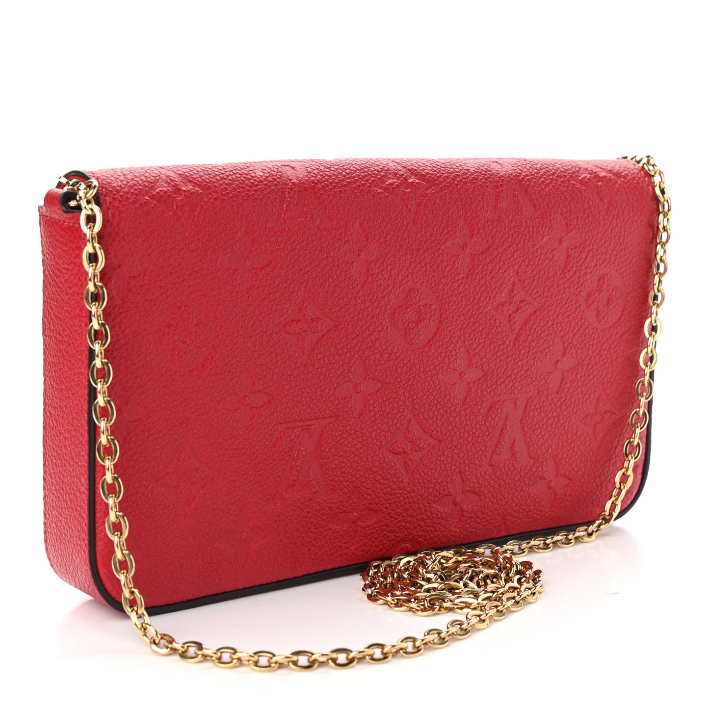 Empreinte Pochette Felicie Chain Wallet Scarlet