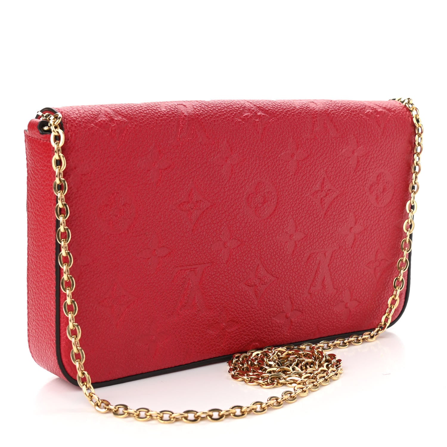 Louis Vuitton Empreinte Pochette Felicie Chain Wallet Scarlet 4 of 13