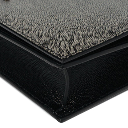 Saint Laurent Grain De Poudre Classic Monogram Kate Clutch Black 6 of 7