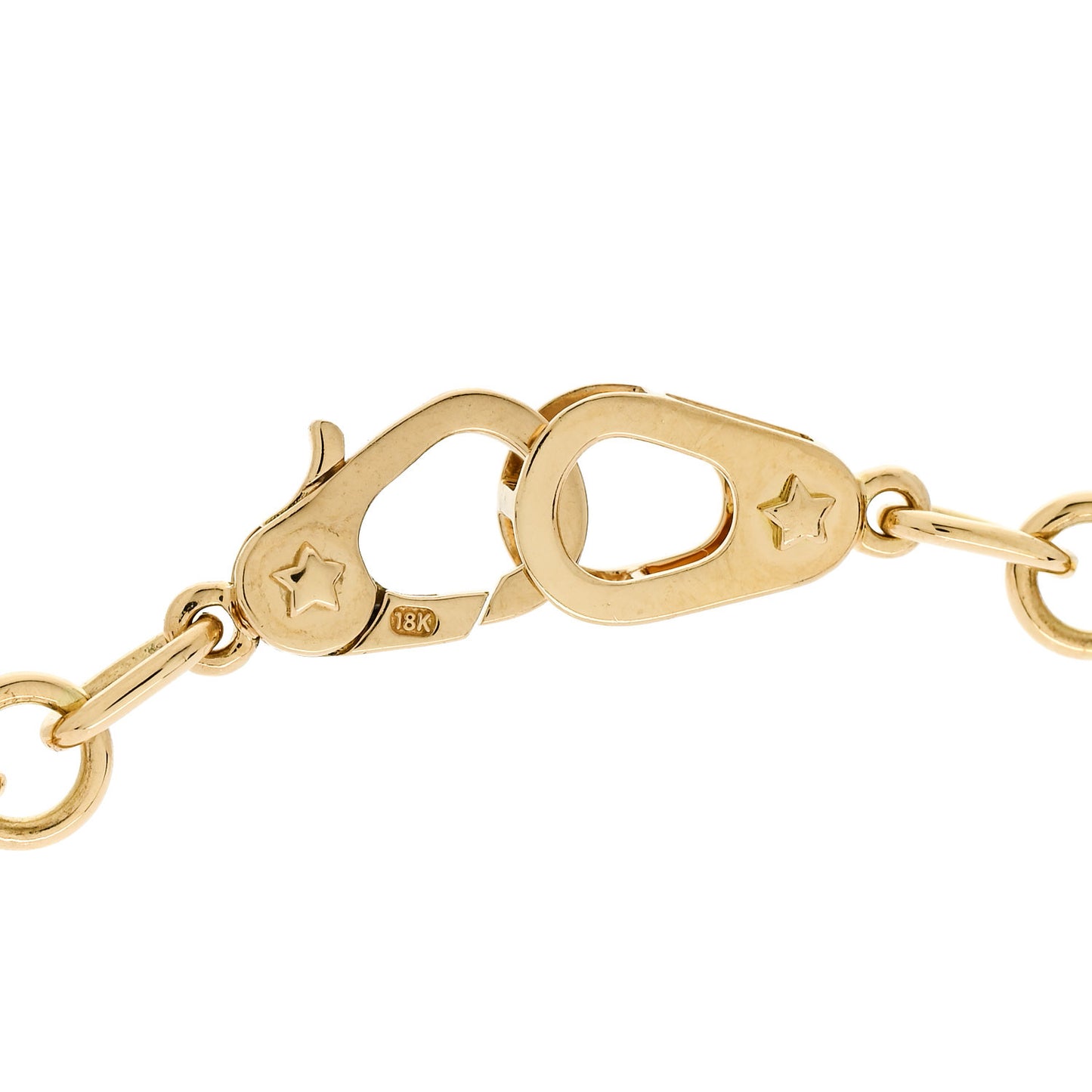 18K Yellow Gold Sister Hook Small Mixed Chain Necklace 16"