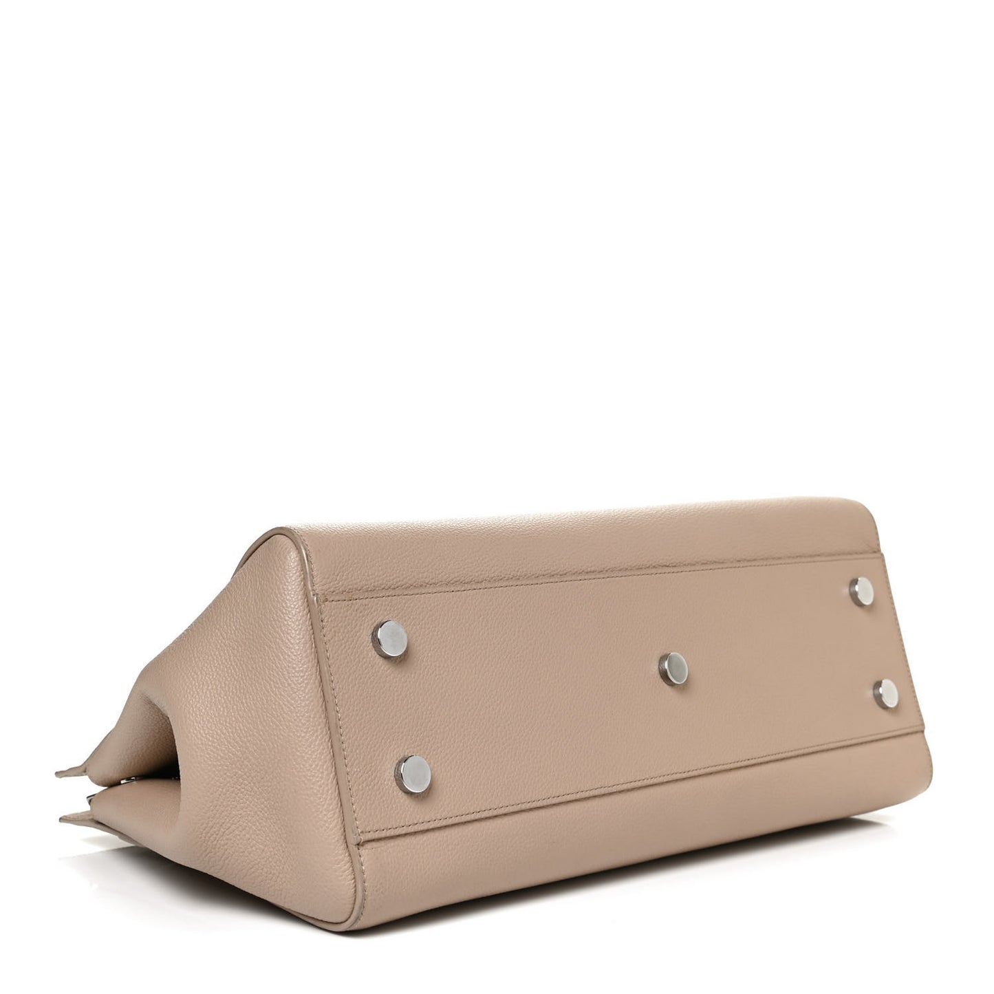 Calfskin Medium Rive Gauche Cabas Dark Beige