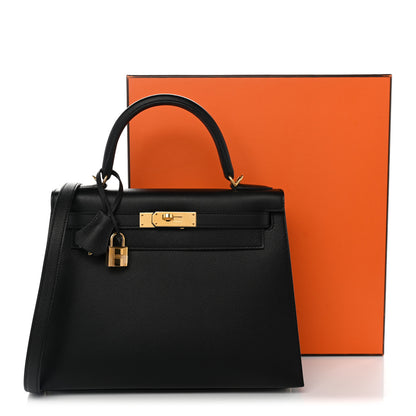 Hermes Epsom Kelly Sellier 28 Black 12 of 12