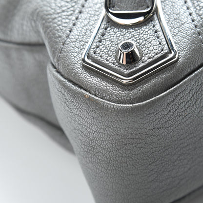 Balenciaga Chevre Silver Metallic Edge Hardware Town Gris Acier 9 of 17