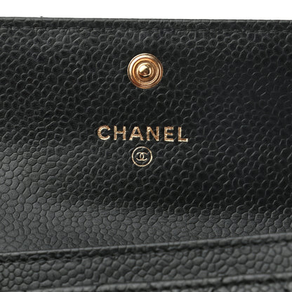 Chanel Caviar Quilted Flap Card Holder Black 6 of 8