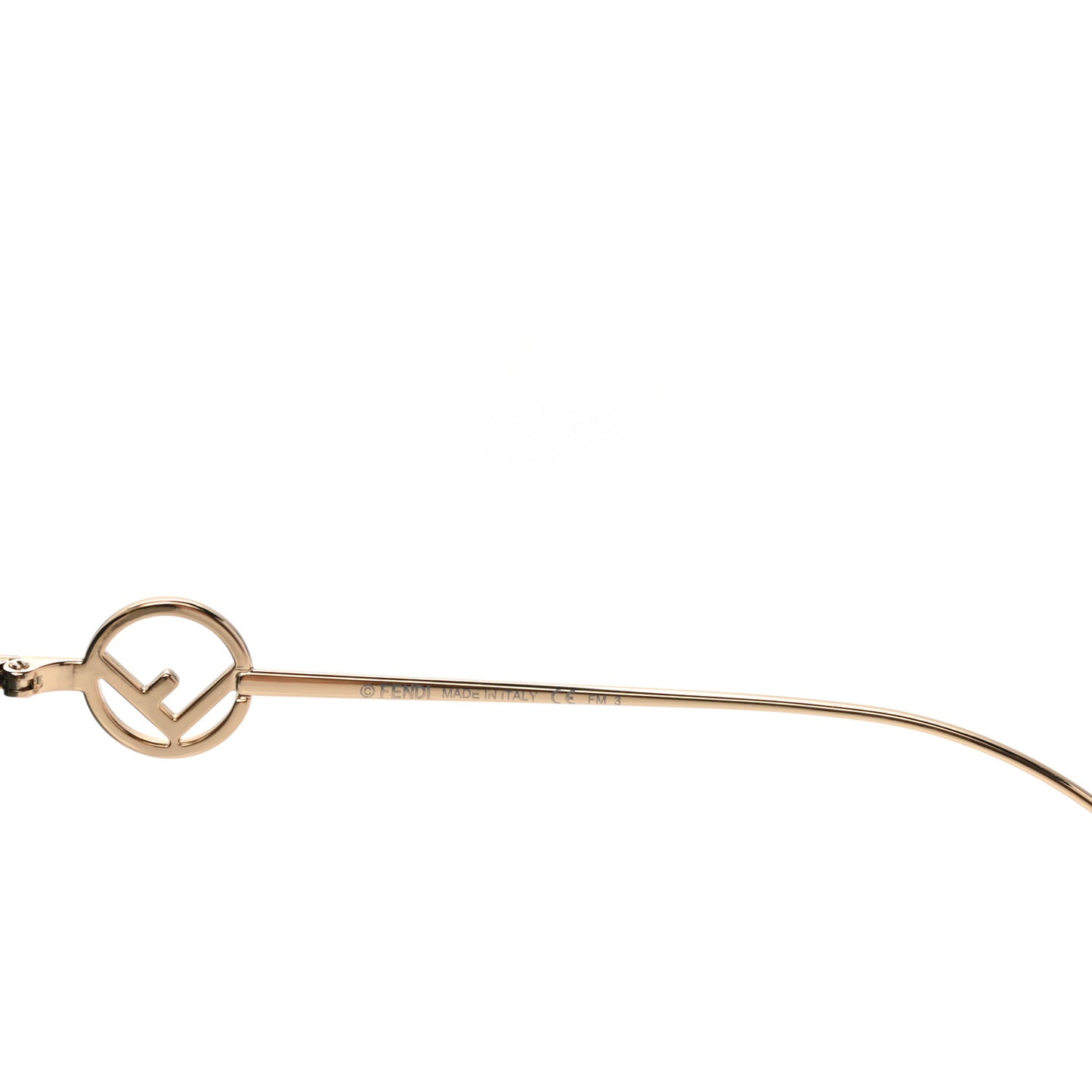 Metal Acetate F is Fendi Cat Eye Sunglasses FF 0290/S Gold