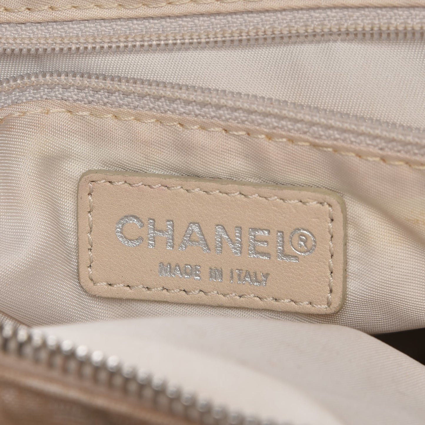 Nylon Small Travel Tote Beige