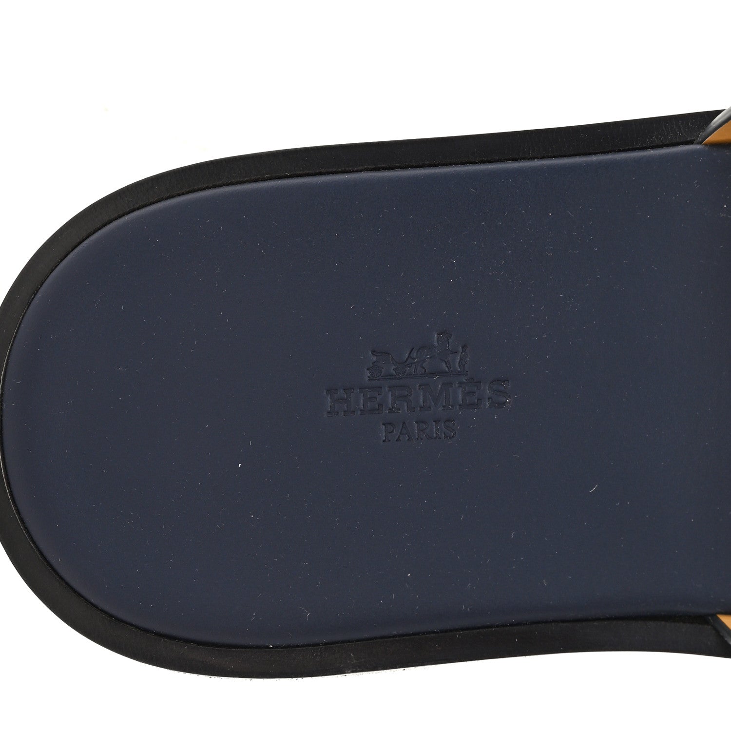 Hermes Epsom Mens Izmir Sandals 45.5 Marine 8 of 10