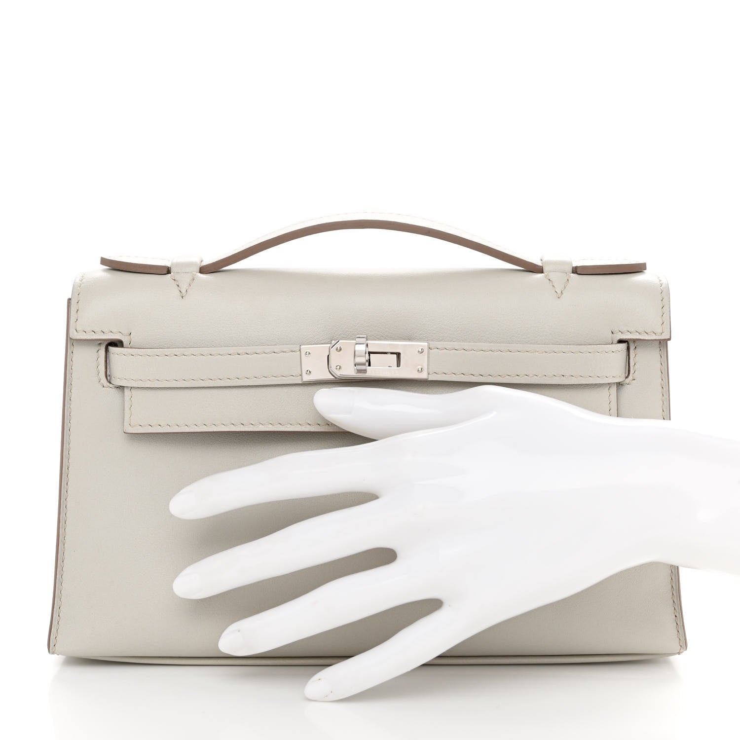 Hermes Swift Kelly Pochette Gris Perle 2 of 11