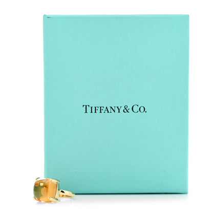 Tiffany 18K Yellow Gold Citrine 12mm Paloma Picasso Sugar Stacks Ring 47 4 6 of 6