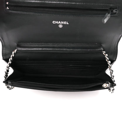 Chanel Caviar Timeless CC Wallet on Chain WOC Black 5 of 12