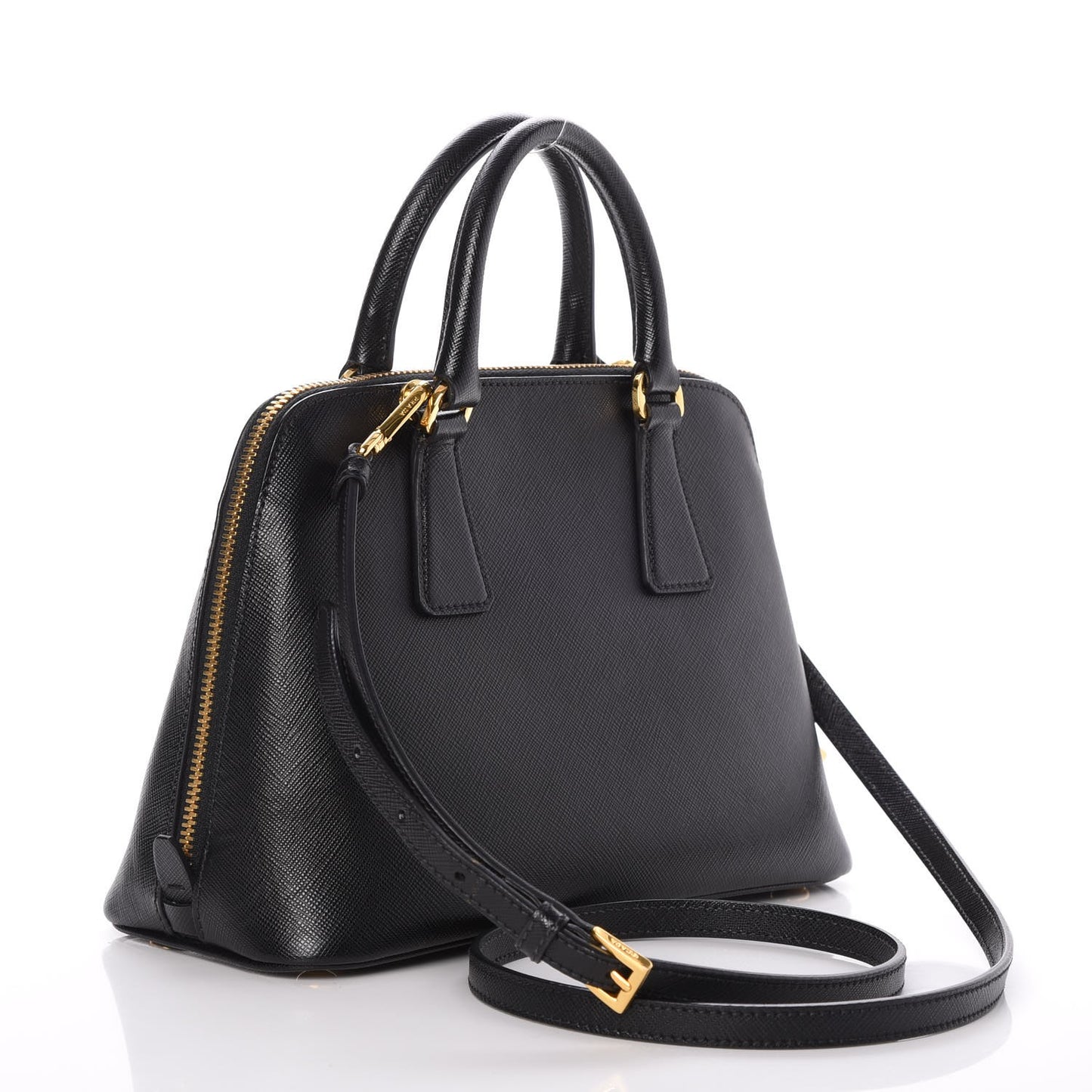 Saffiano Lux Small Promenade Tote Black