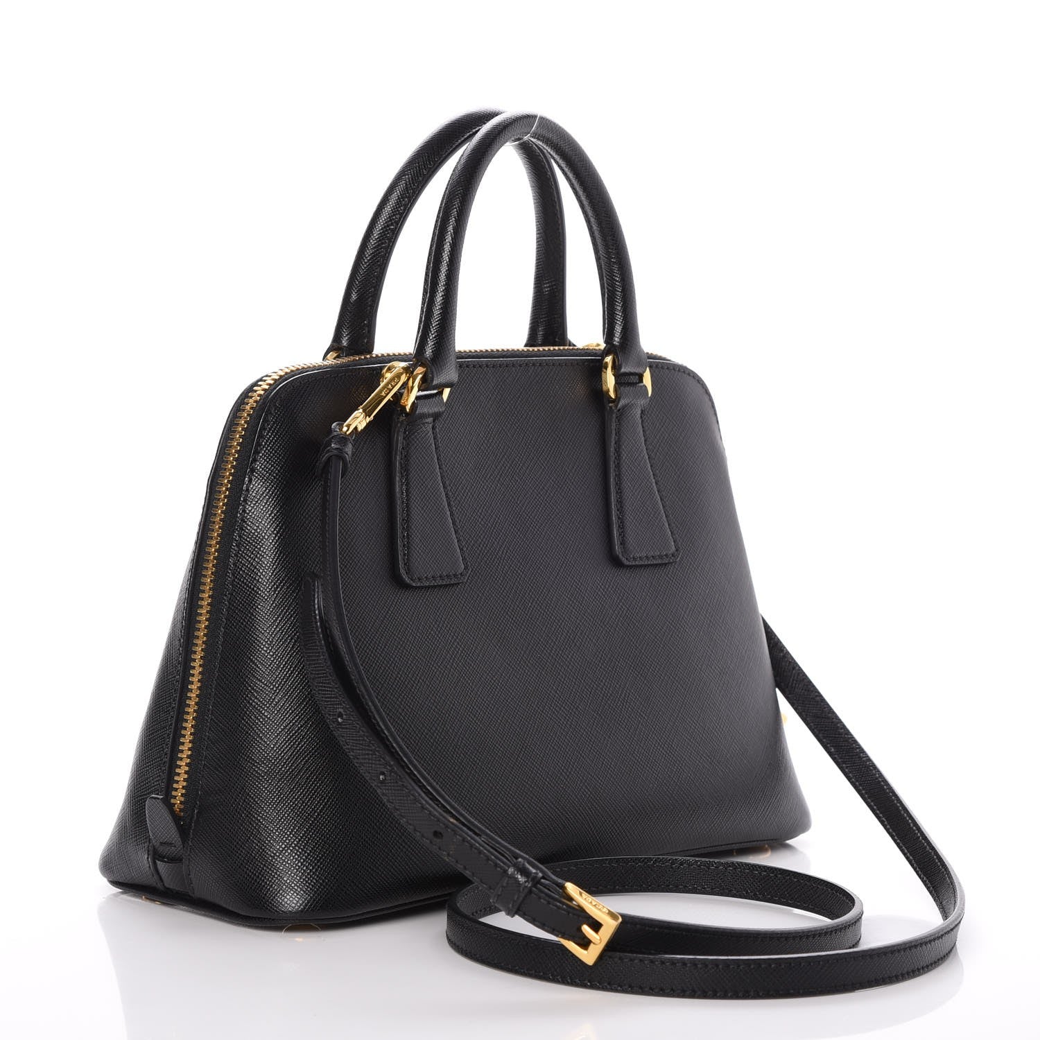 Prada Saffiano Lux Small Promenade Tote Black 4 of 9