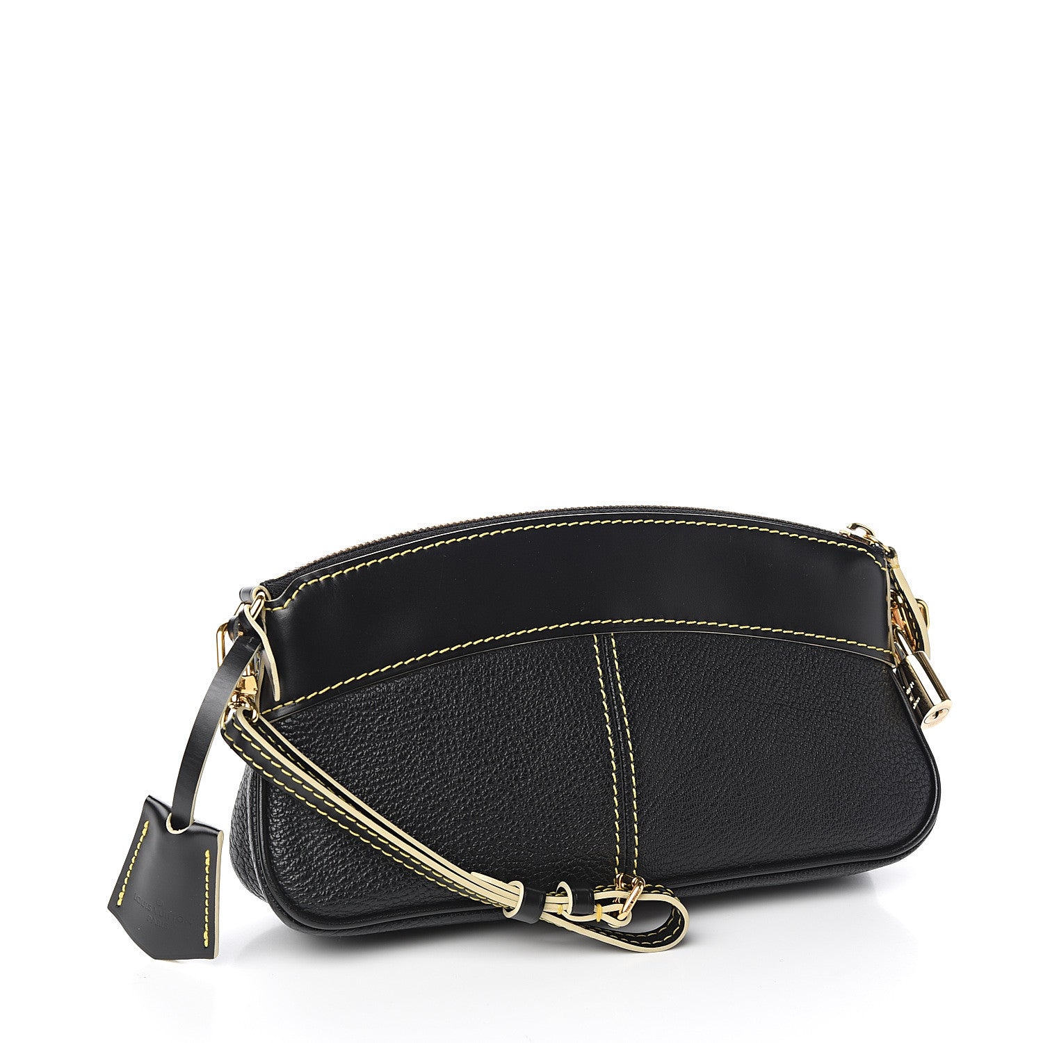 Louis Vuitton Suhali Lockit Clutch Black 2 of 8