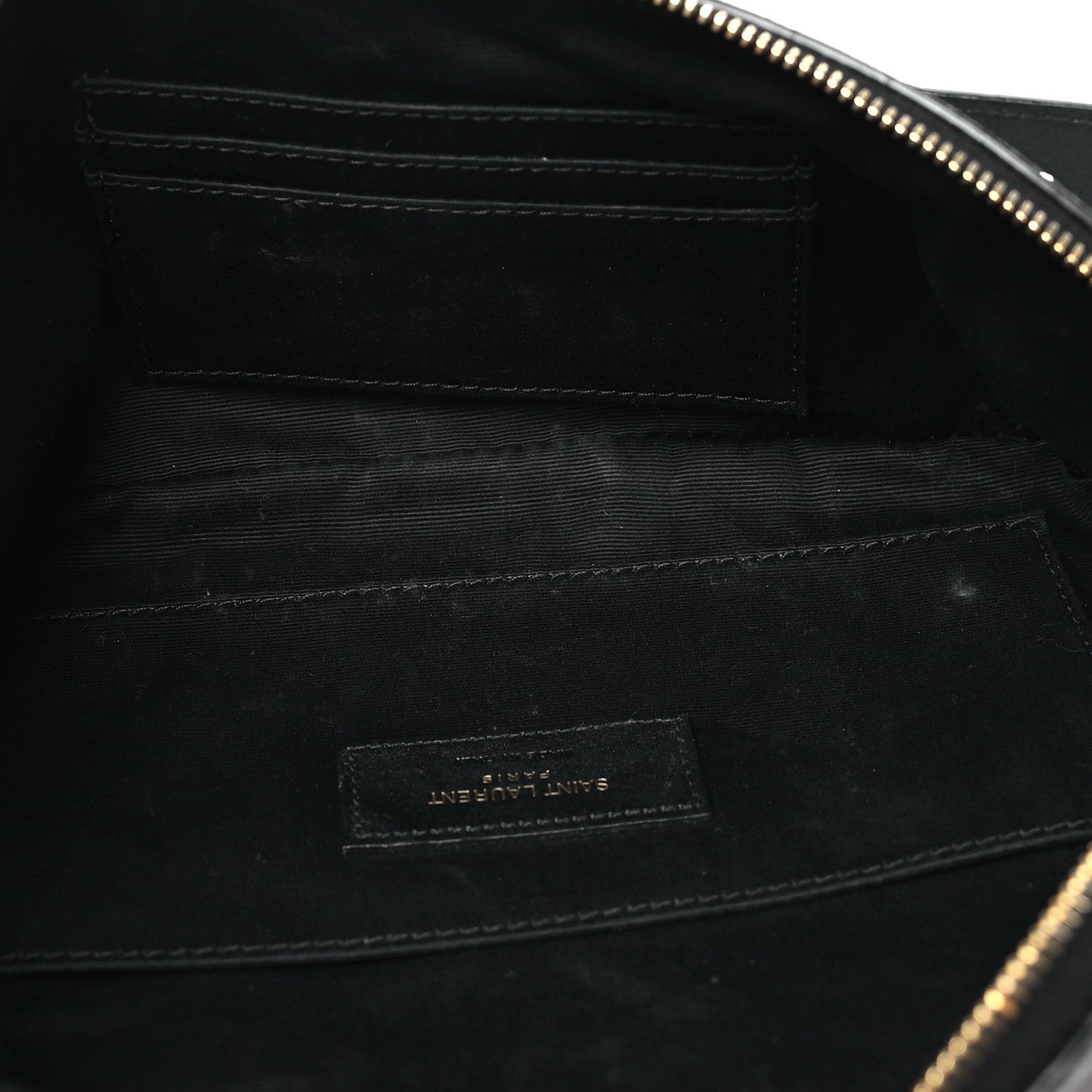 Saint Laurent Grain De Poudre Monogram Belt Bag Black 5 of 11