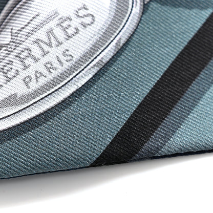 Hermes Silk C'est la Fete Twilly Ardoise Clair Rose Pale Bleu Marine 5 of 5