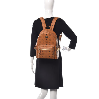 MCM Visetos Small Side Stud Stark Backpack Cognac 2 of 10