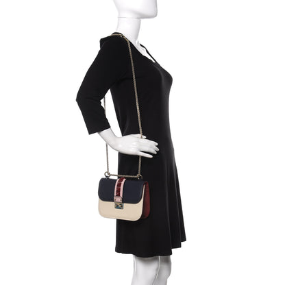 Valentino Garavani Vitello Small Glam Lock Rockstud Flap Light Ivory Water Rose Marine Rubin 3 of 19