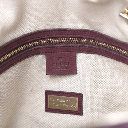 Gucci Vitello Range Medium Soho Bowler Burgundy 6 of 36