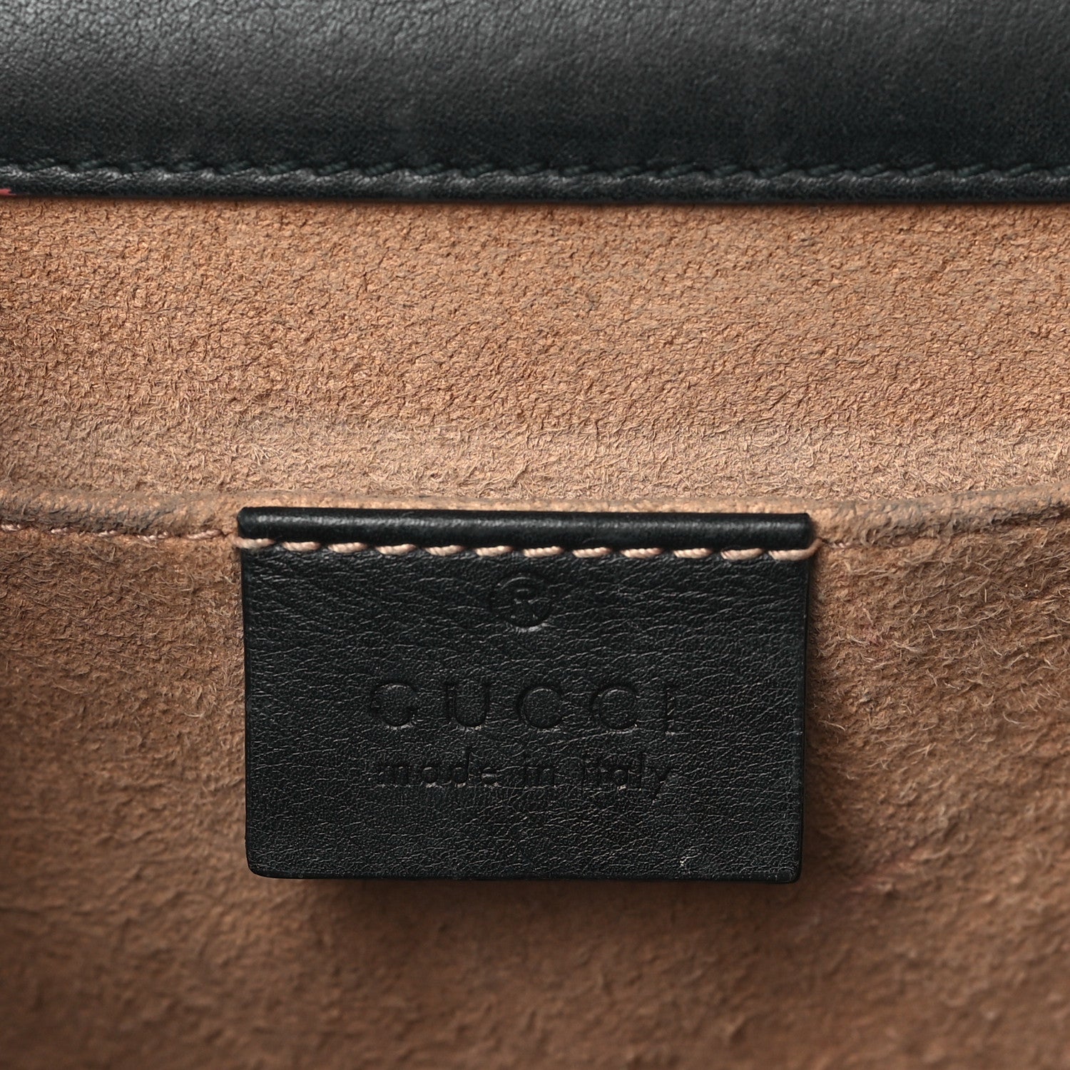 Gucci Calfskin Studded Small Padlock Shoulder Bag Black 6 of 10