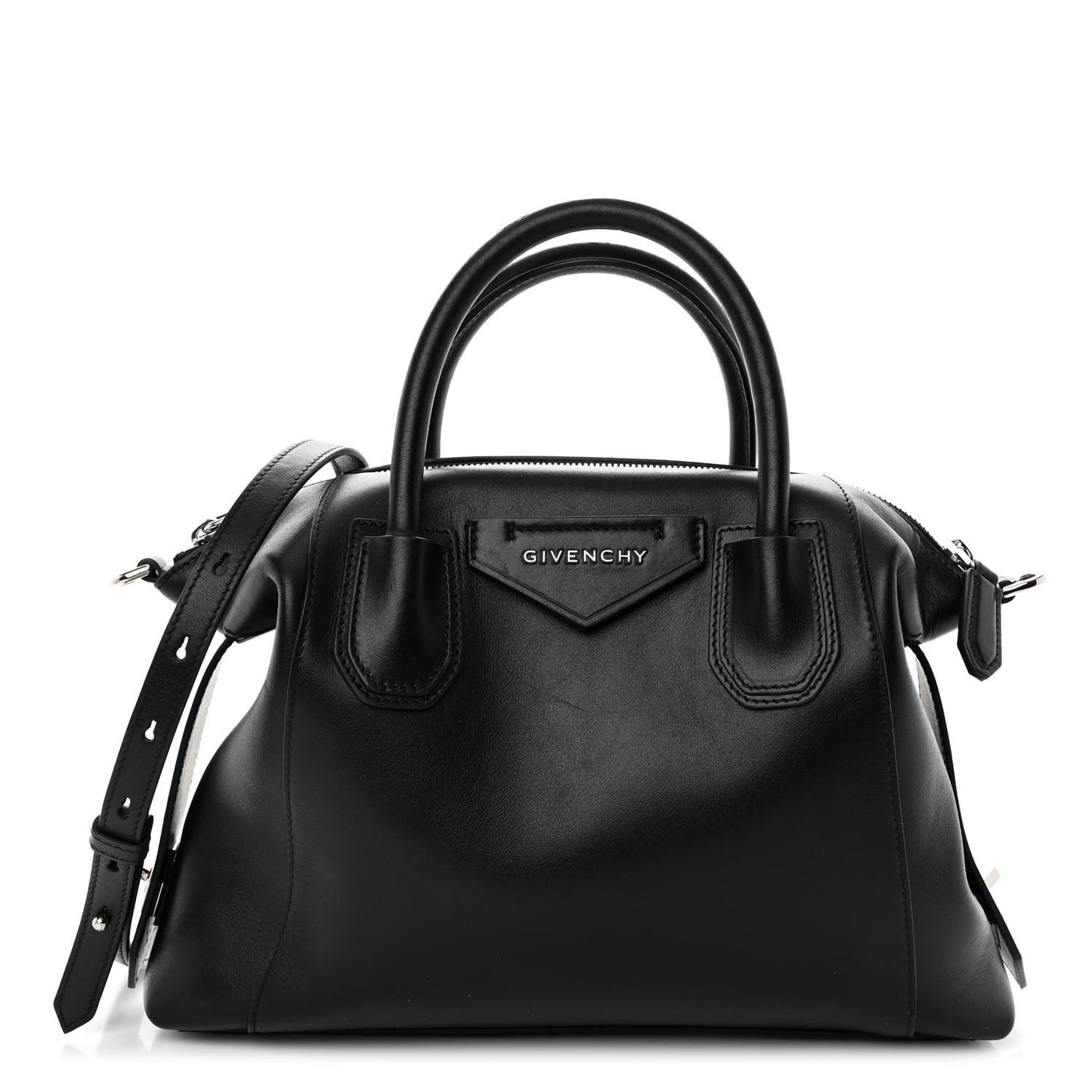 Smooth Calfskin Small Soft Antigona Black