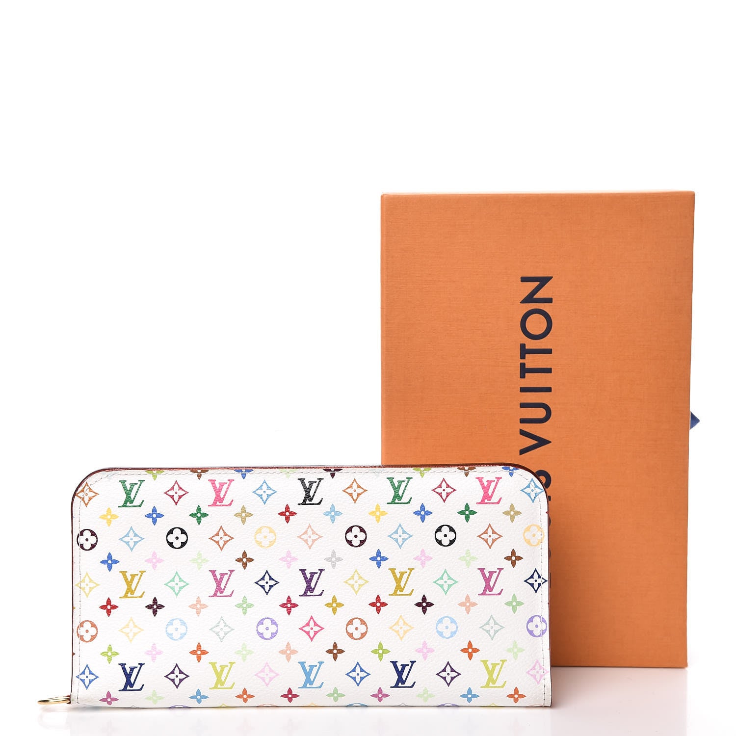 Louis Vuitton Monogram Multicolor Insolite Wallet White Litchi 9 of 9