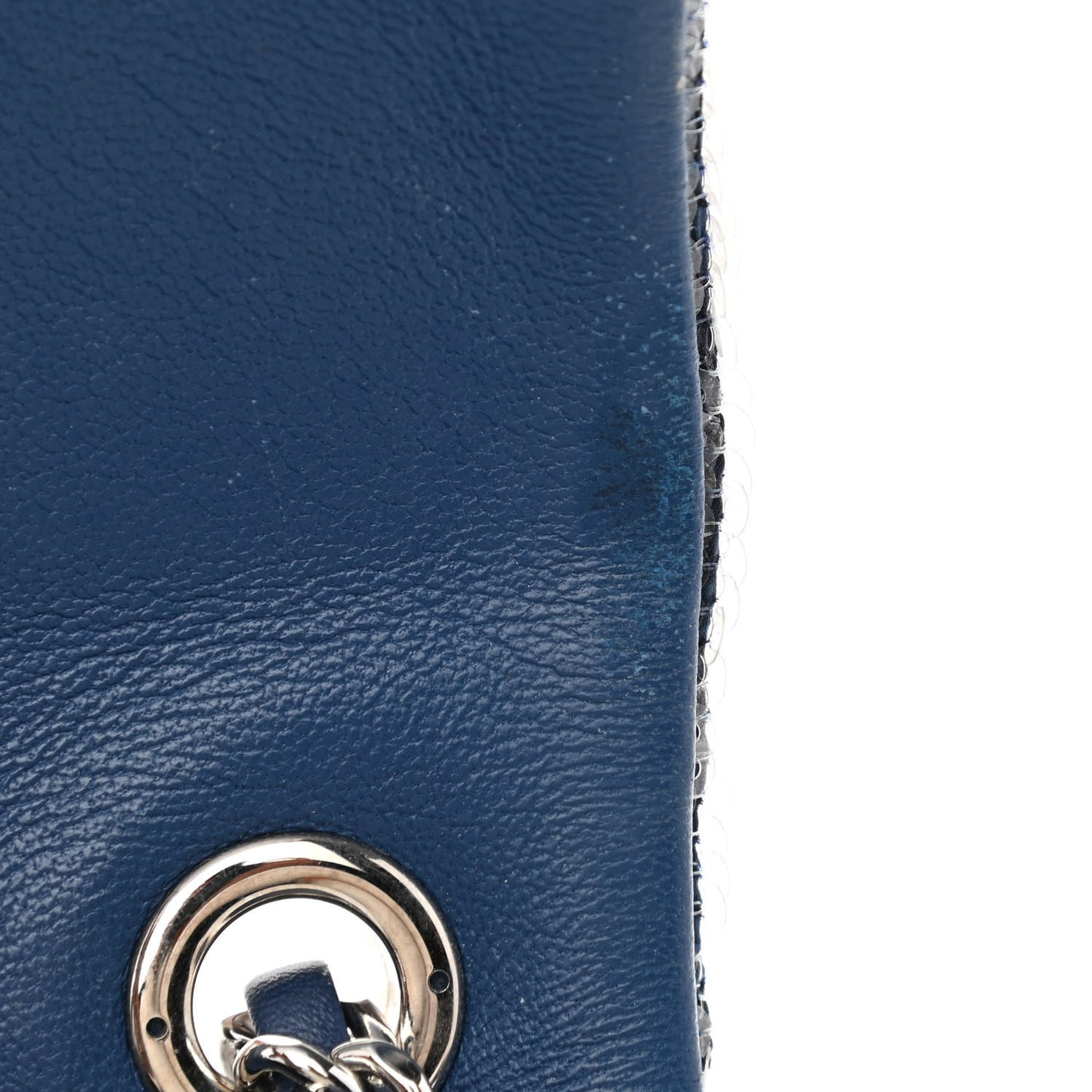 Sequin Mini Waterfall Flap Light Blue