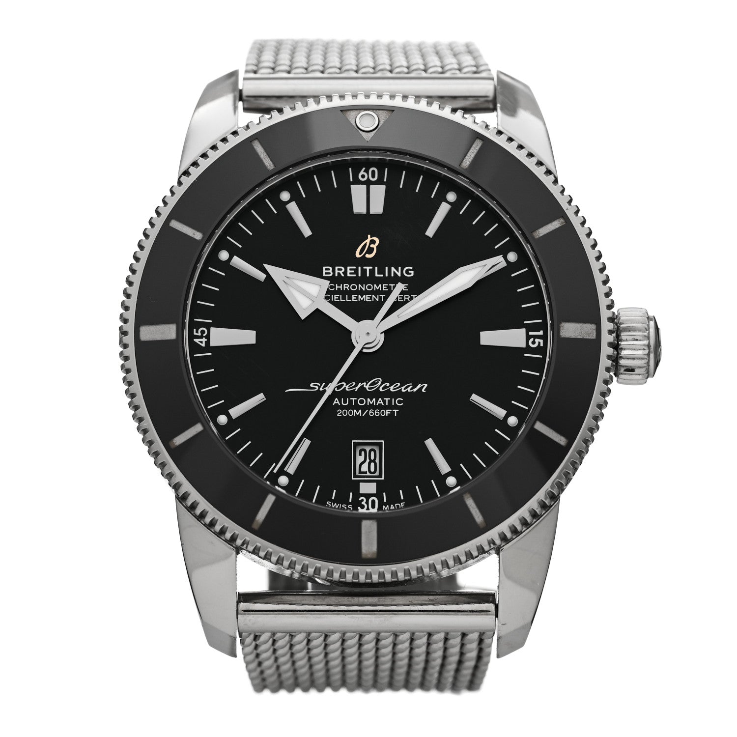 Breitling Stainless Steel 44mm Superocean Heritage II B20 Automatic Watch Black AB2020121B1A1 1 of 5