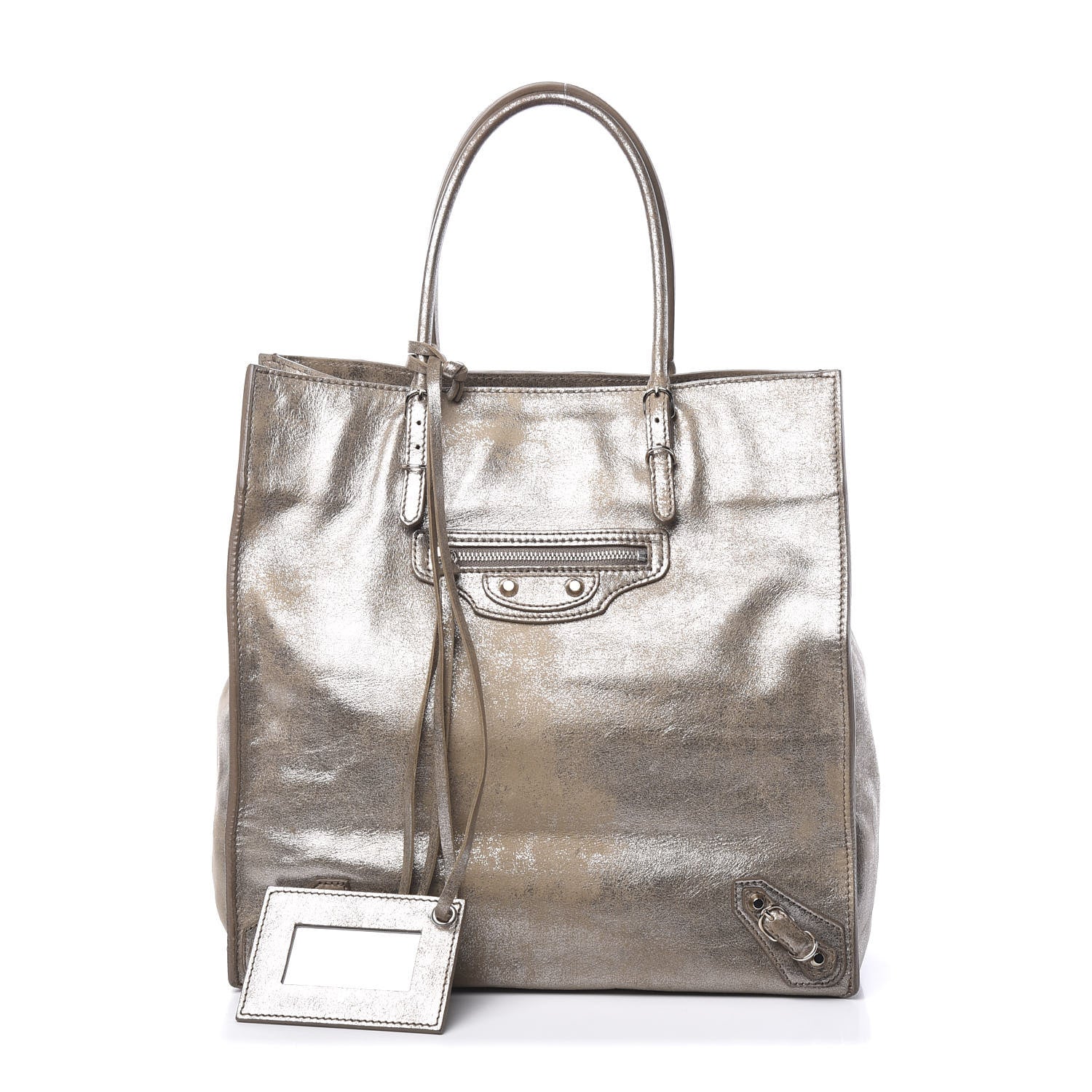 Balenciaga Metallic Calfskin Papier A5 Tote Gold 1 of 9