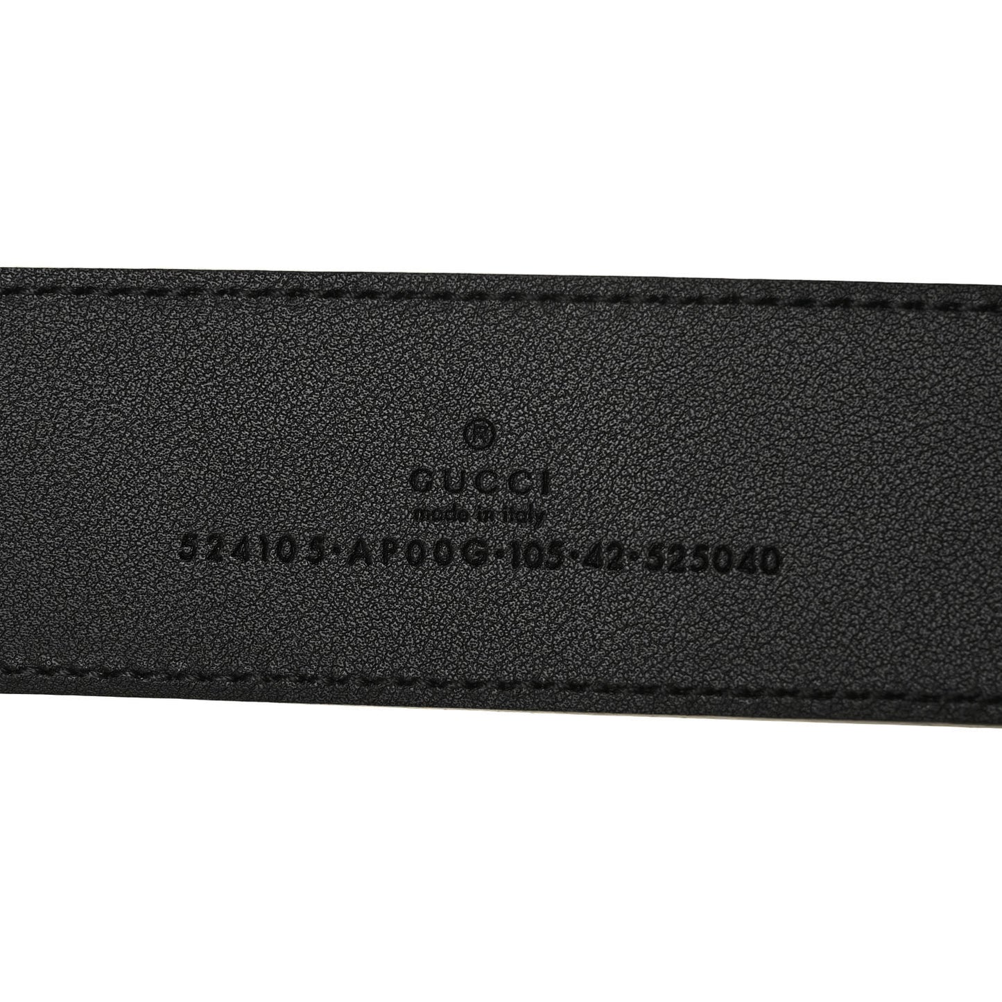 Moon Calfskin Torchon Double G 40mm Belt 105 42 Black