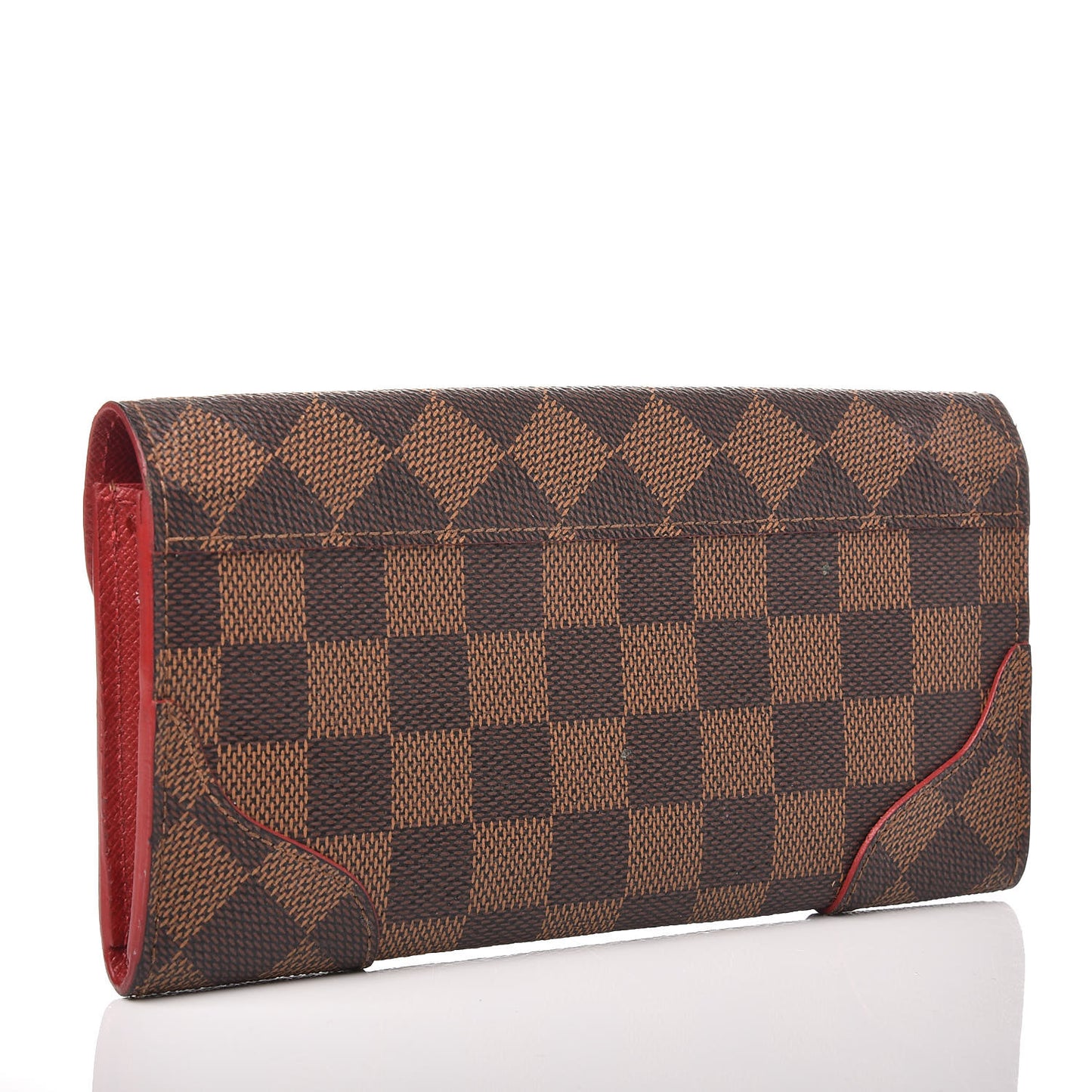 Damier Ebene Caissa Wallet Cherry