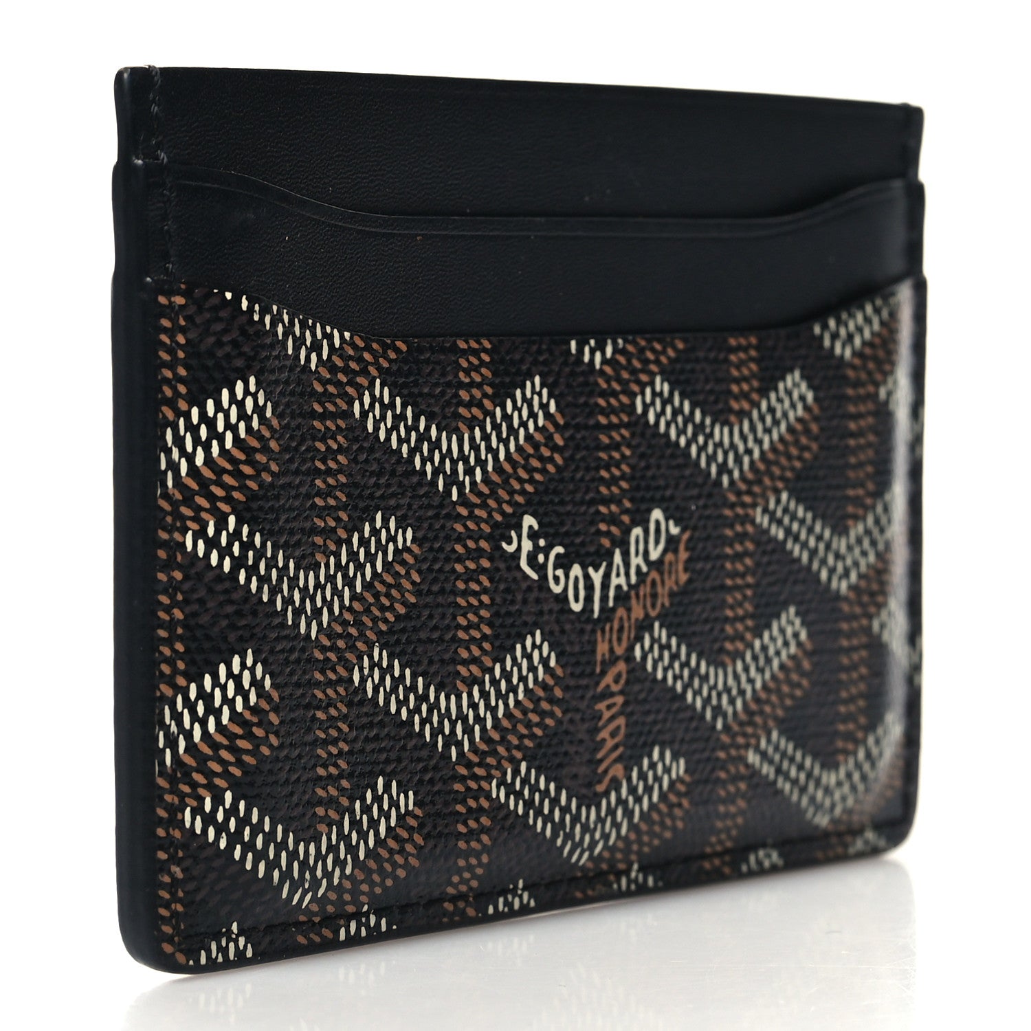 Goyard Goyardine Saint Sulpice Card Holder Black 3 of 7