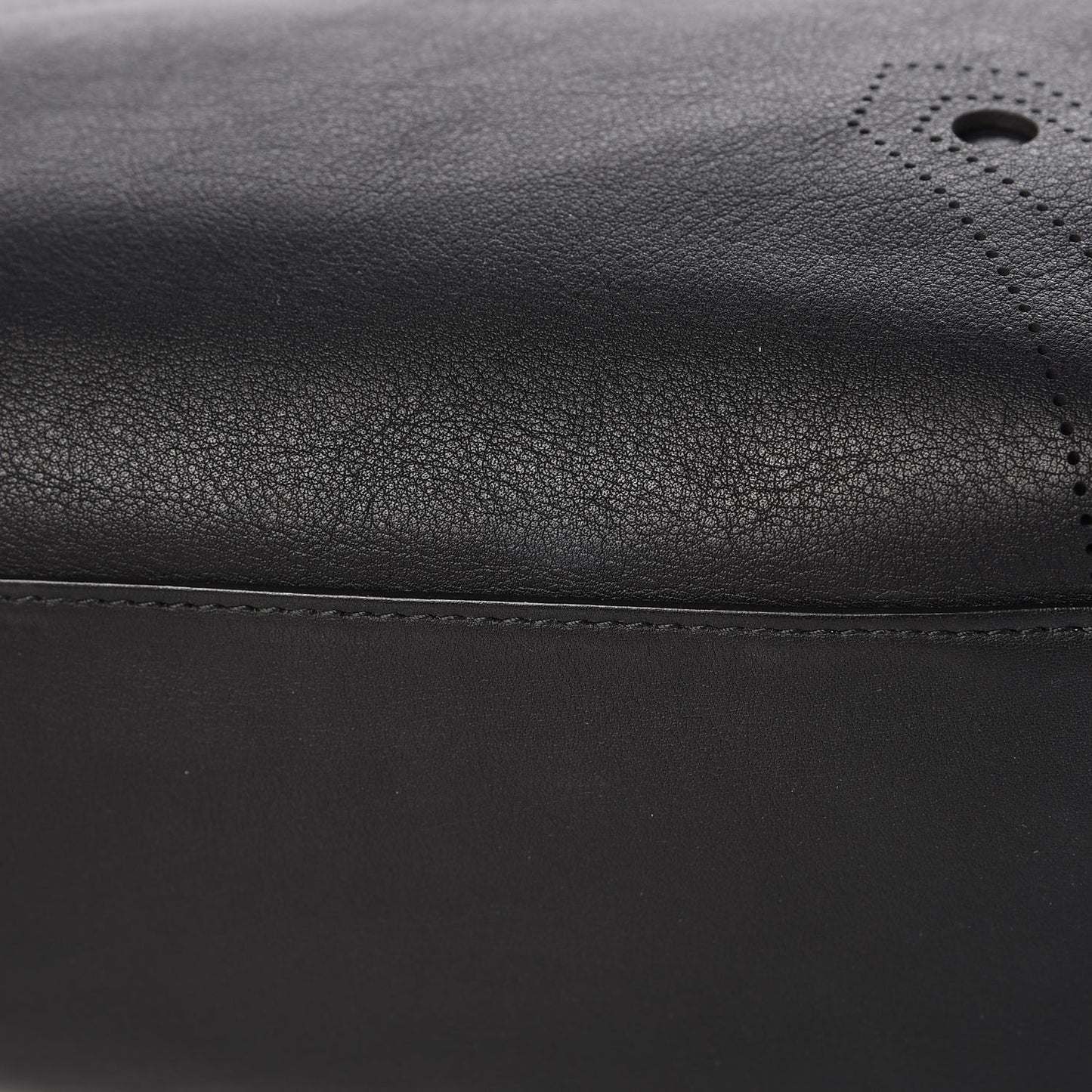 Veau Soyeux Perforated Blackout Hardware City Black