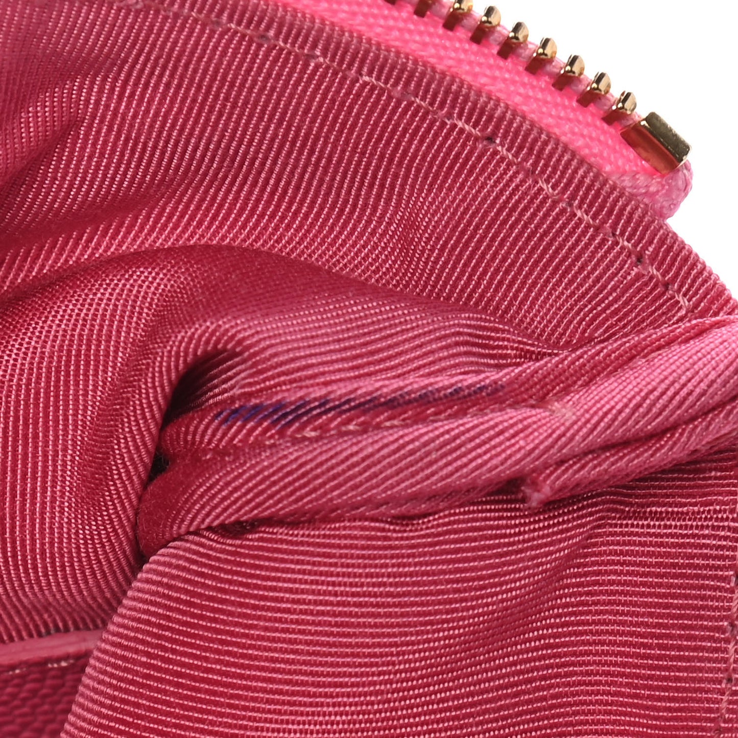 Caviar Quilted Small Cosmetic Case Pink