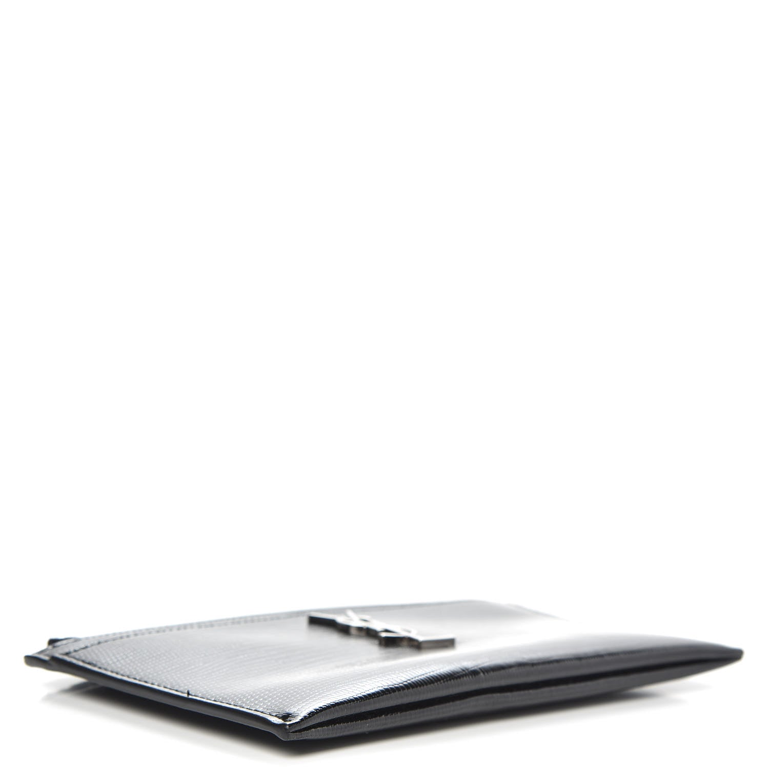 Saint Laurent Lizard Embossed Monogram Bill Pouch Black 4 of 8