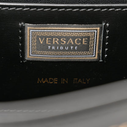 Versace Calfskin Medallion Tribute Chain Shoulder Bag Black 5 of 8