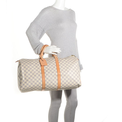 Louis Vuitton Damier Azur Keepall 50 2 of 7