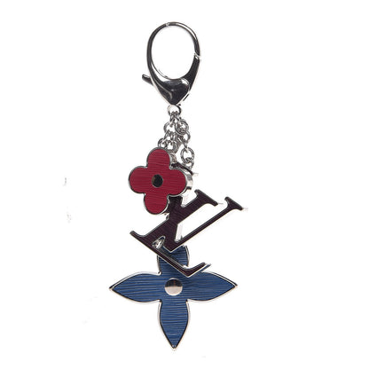 Louis Vuitton Fleur d Epi Bag Charm Figue Fuchsia Indigo 1 of 4