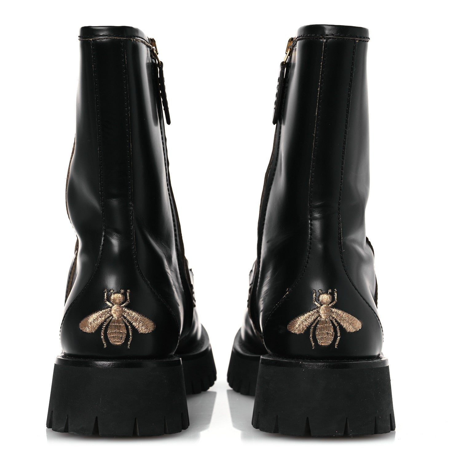 Gucci Cordovan Lux Womens Harald Horsebit 25mm Platform Boots 39.5 Black 6 of 12