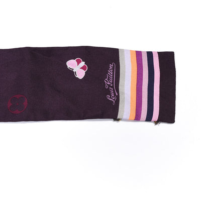 Louis Vuitton Silk Papillon Butterfly Bandeau Violet 3 of 5