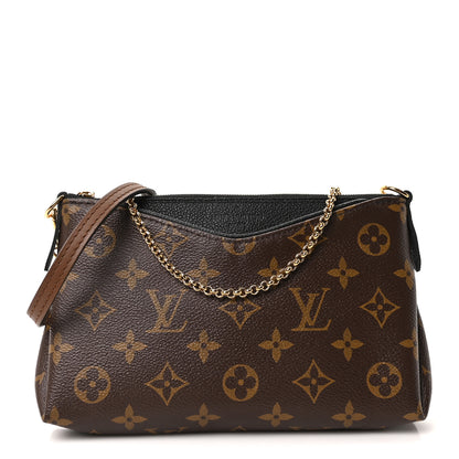 Louis Vuitton Monogram Pallas Clutch Black 1 of 9