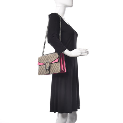 Gucci GG Supreme Monogram Small Dionysus Shoulder Bag Pink 3 of 14